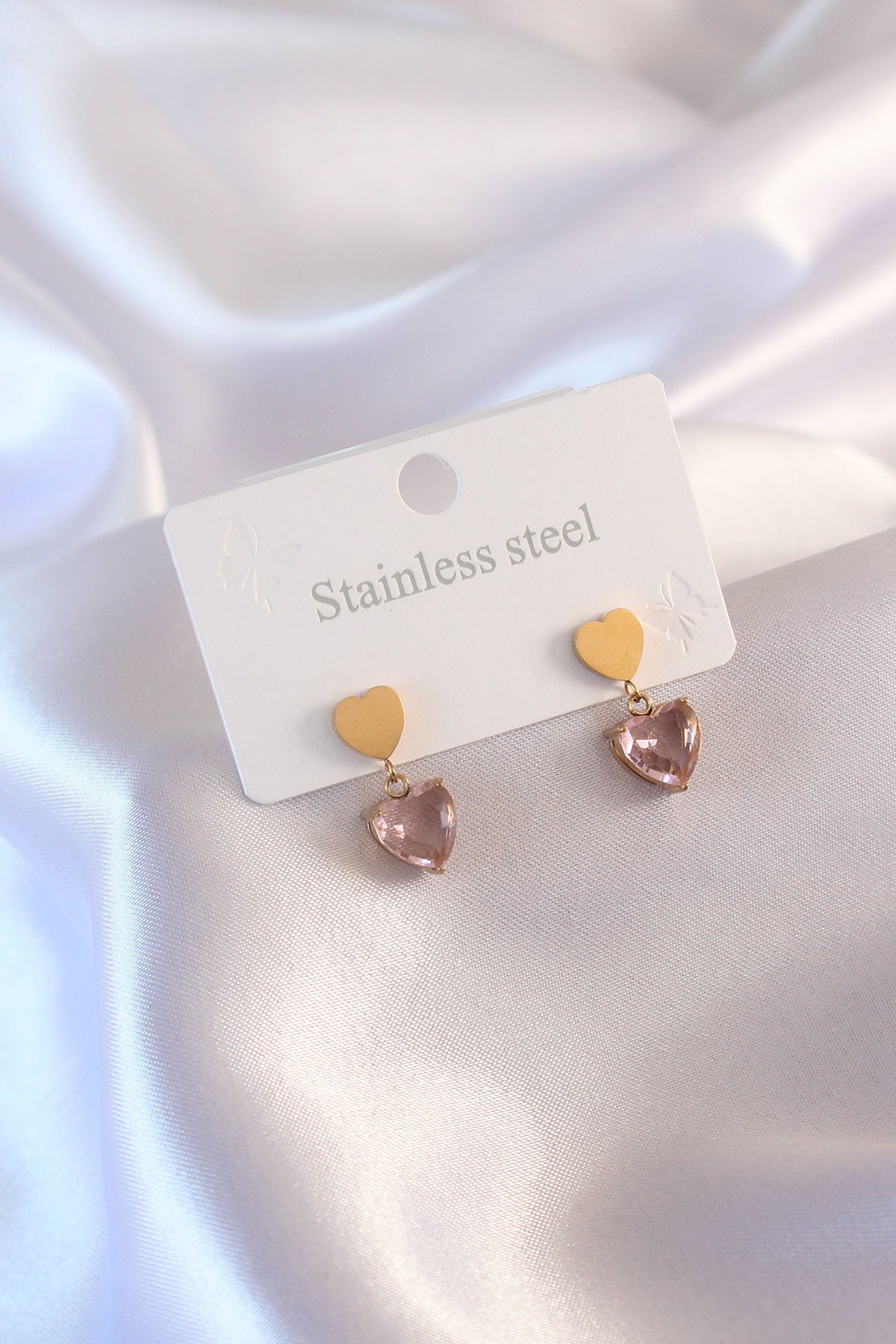 Steel Heart Earrings