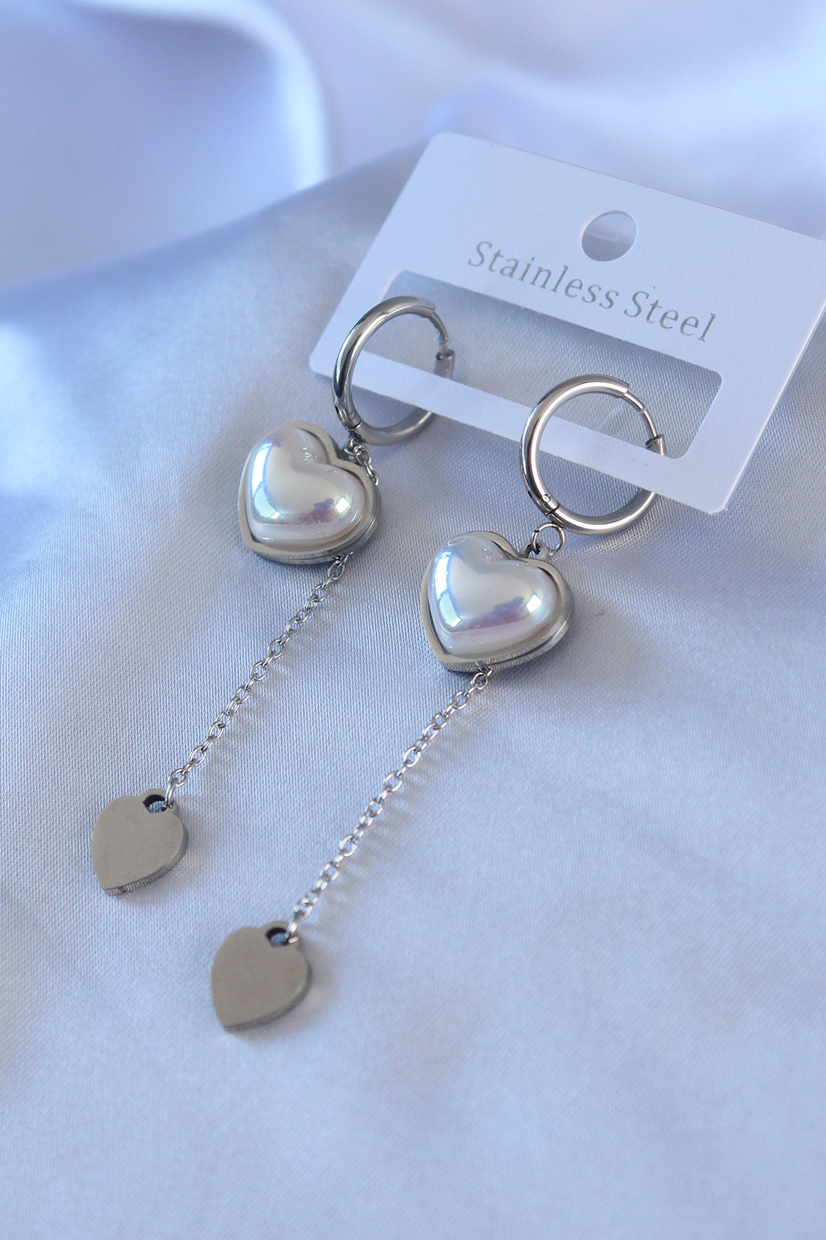 Silver Heart Earrings