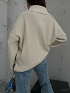 Woman Wearing Beige Sweater